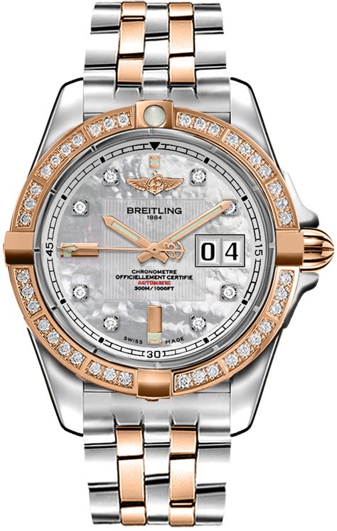 breitling galactic 41|breitling galactic 41 diamond bezel.